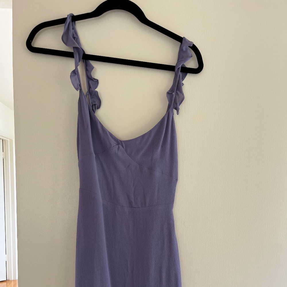 Purple Reformation Mini Dress